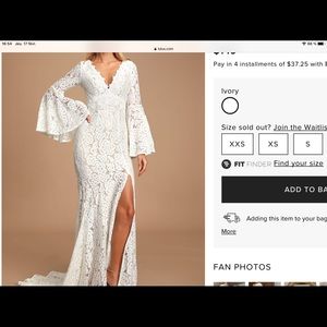 Lulu’s wedding dress